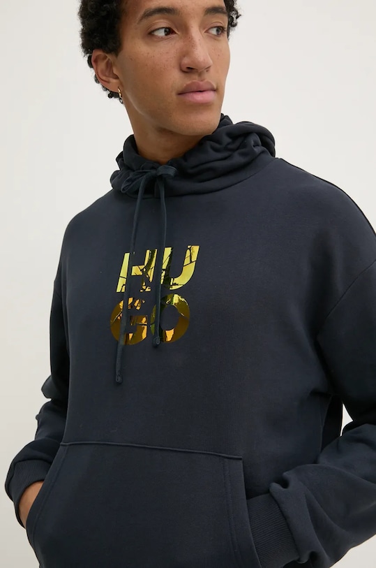Хлопковая кофта HUGO тёмно-синий 50522119