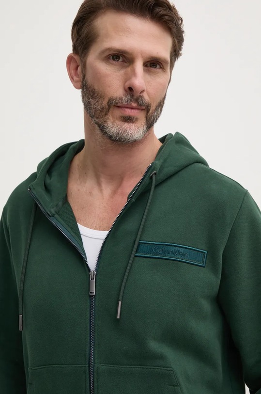 Calvin Klein hanorac de bumbac verde K10K113562
