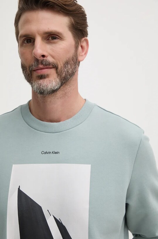 Бавовняна кофта Calvin Klein сірий K10K113563