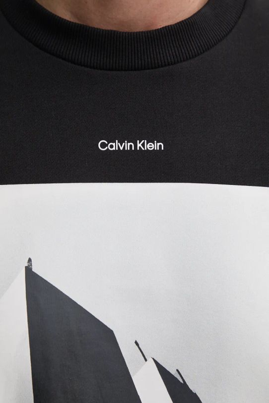 Bavlnená mikina Calvin Klein K10K113563 čierna