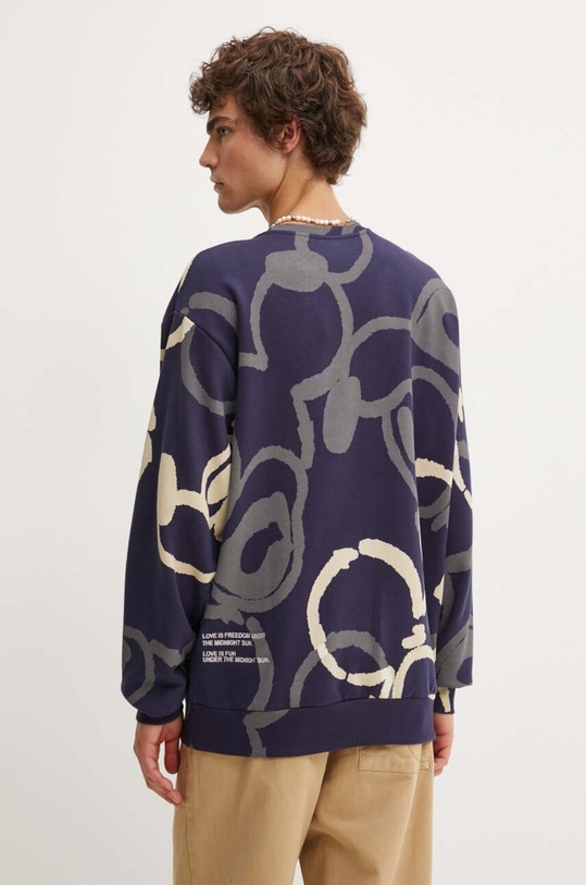 Îmbrăcăminte Desigual hanorac de bumbac OHIO x Disney 24WMSK17 bleumarin