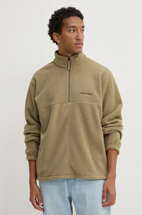 Dukserica od flisa Dickies PINESDALE bez kapuljače zelena DK0A864D