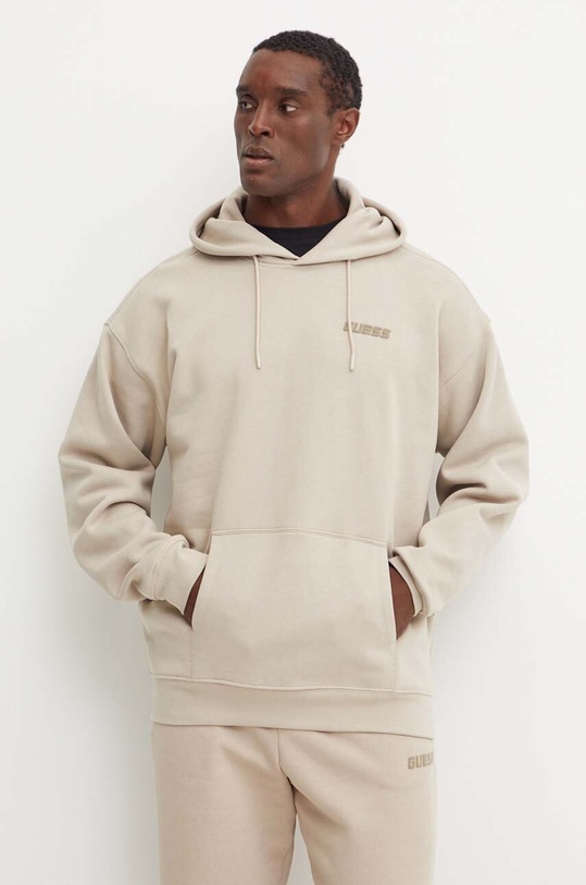 Dukserica Guess EMIS bez uzorka bež Z4YQ00.K9V31