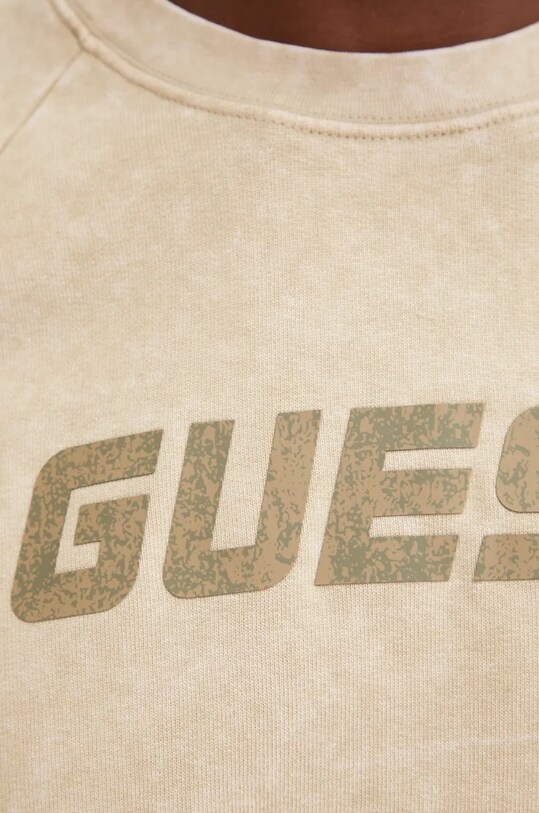 Bombažen pulover Guess ALIOTH Z4BQ07.FL050 bež