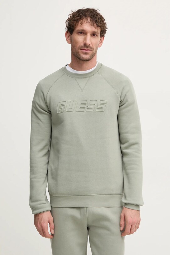 Кофта Guess без капюшона зелёный Z4YQ16.K9V31