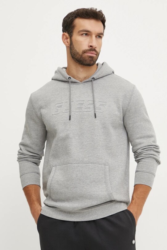 Кофта Guess ALDWIN с капюшоном серый Z4YQ12.K9V31