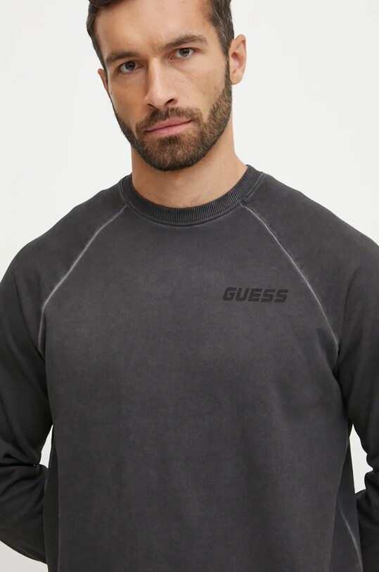 Хлопковая кофта Guess FELIS чёрный Z4BQ13.KCE90