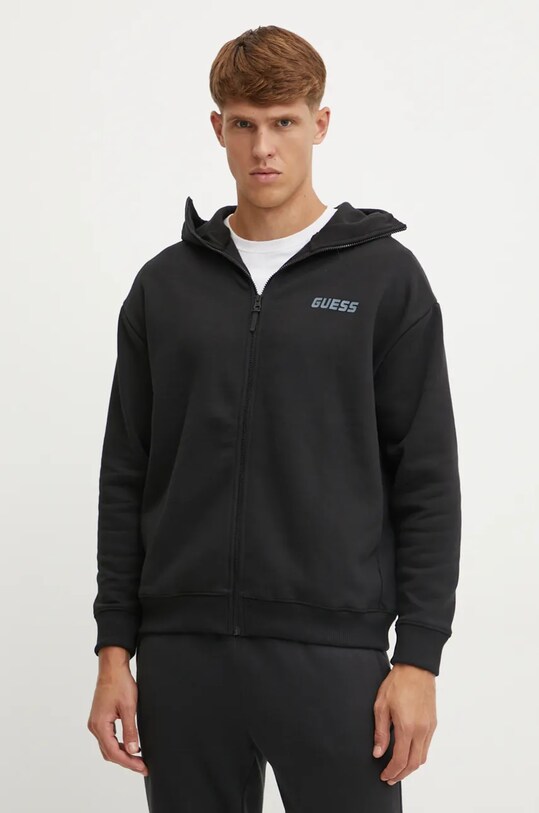 Guess bluza KEID z kapturem czarny Z4BQ17.KCEA0