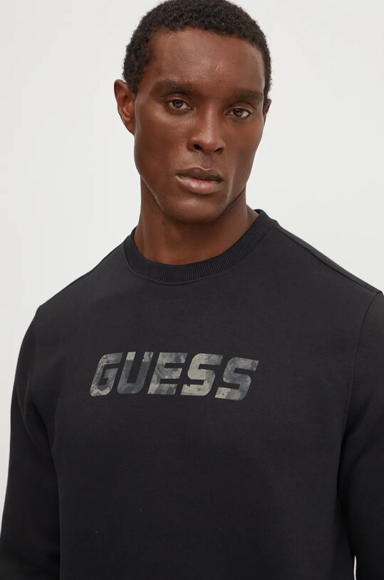 Dukserica Guess KEID bez kapuljače crna Z4BQ18.KCEA0