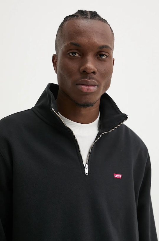 Bavlněná mikina Levi's černá A8606