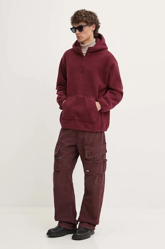 Levi's gyapjú pulóver A8611 burgundia AW24