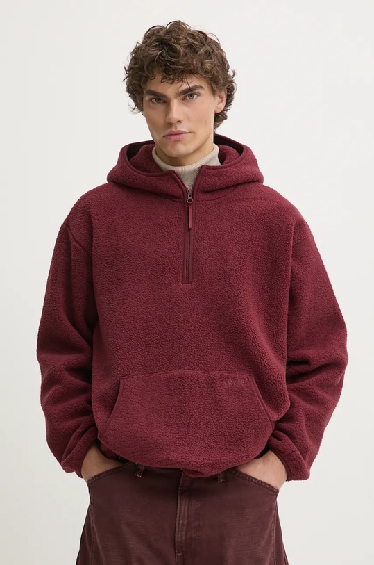 Levi's hanorac fleece burgundia A8611
