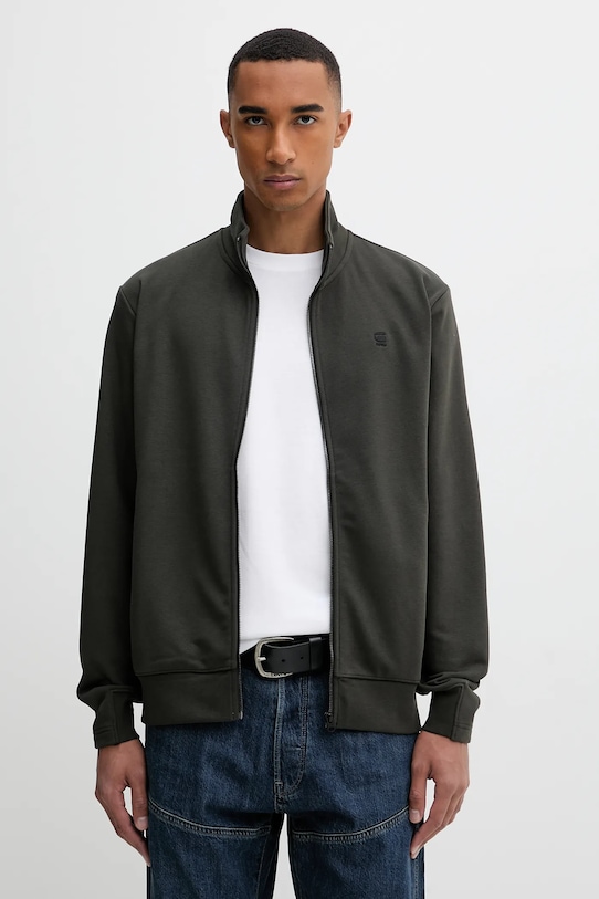 Μπλούζα G-Star Raw χωρίς κουκούλα πράσινο D25122.D566