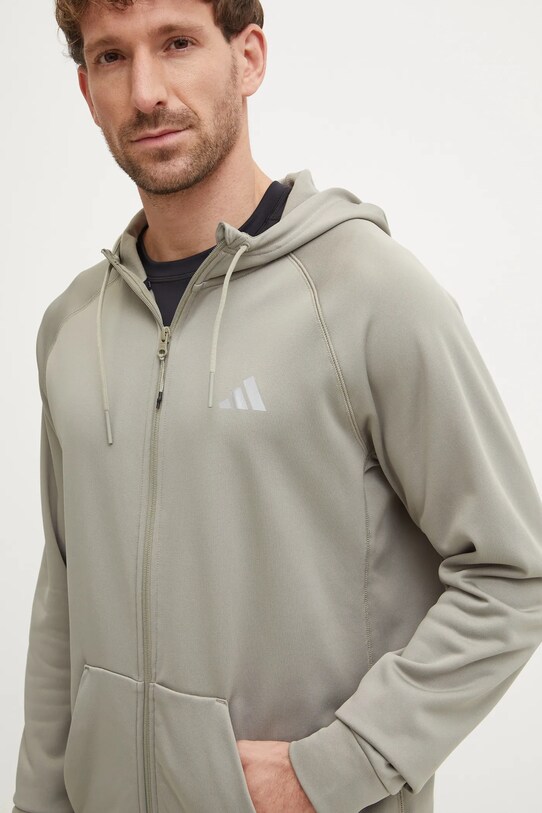 Тренувальна кофта adidas Performance Game and Go з капюшоном зелений IW8395
