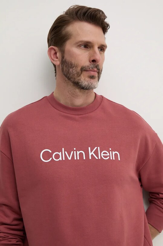 Хлопковая кофта Calvin Klein хлопок красный K10K112956