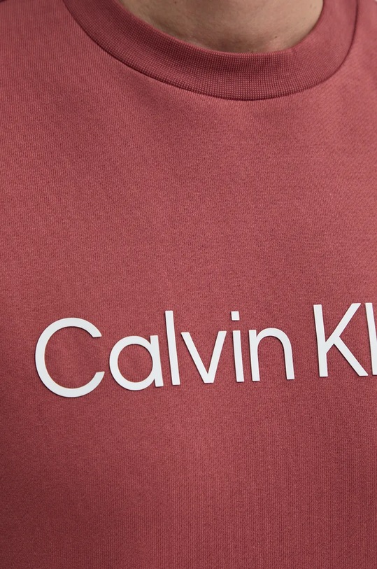 Calvin Klein bluza bawełniana K10K112956 czerwony