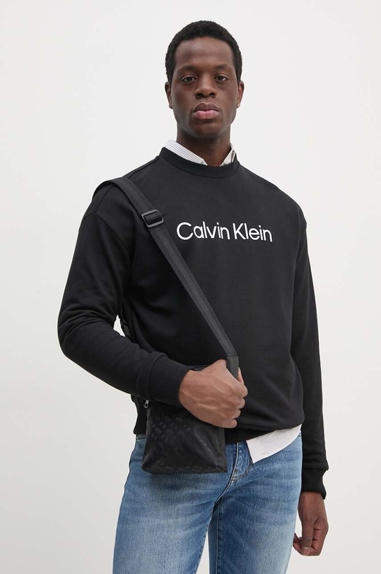 Calvin Klein hanorac de bumbac print negru K10K112956
