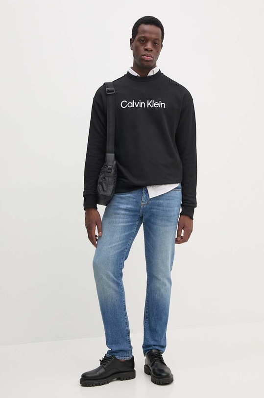 Calvin Klein hanorac de bumbac K10K112956 negru AW24