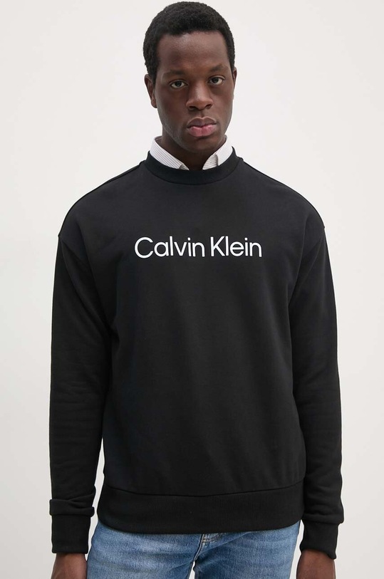 Calvin Klein hanorac de bumbac negru K10K112956