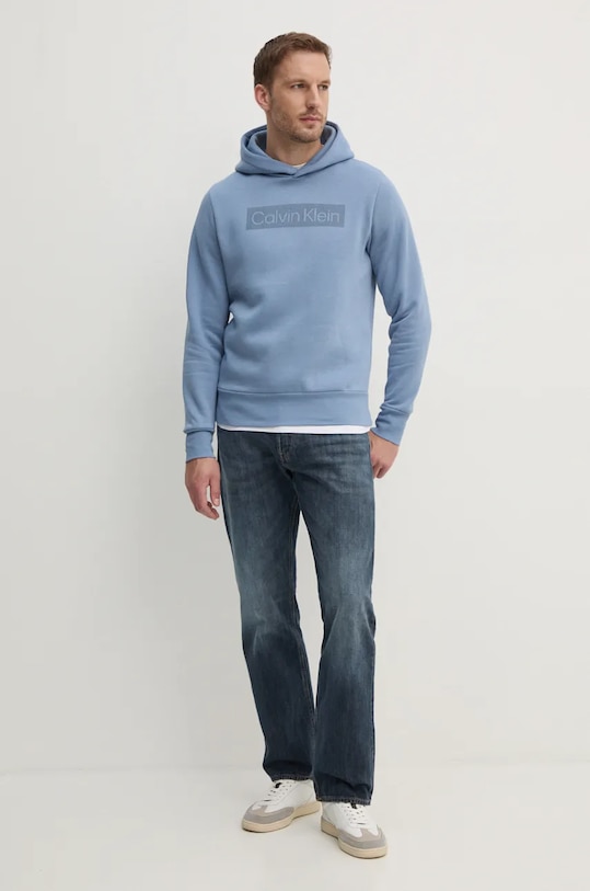 Mikina Calvin Klein K10K113552 modrá AW24