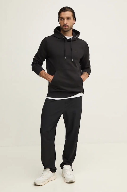 Бавовняна кофта Calvin Klein K10K114093 чорний AW24