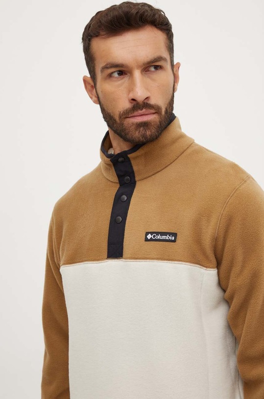 Columbia bluza sportowa Steens Mountain Half Snap brązowy 2097721