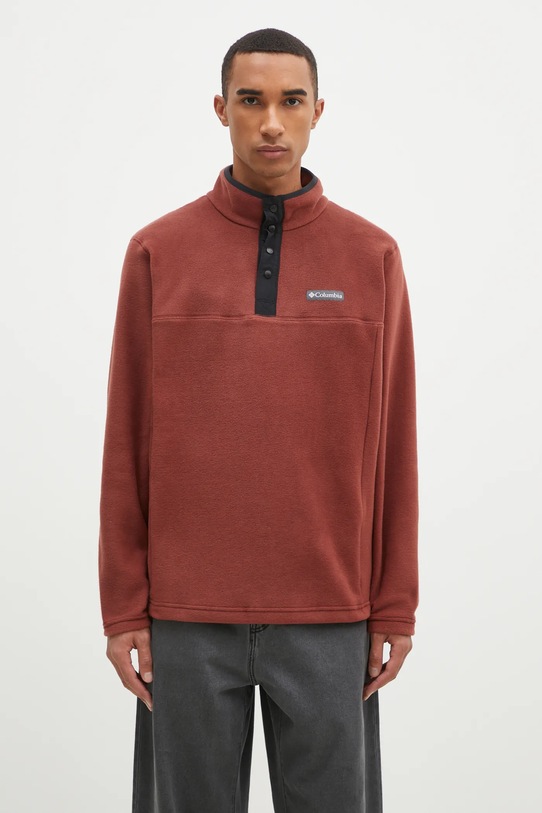 Columbia bluza sportowa Steens Mountain Half Snap gładkie brązowy 2097721
