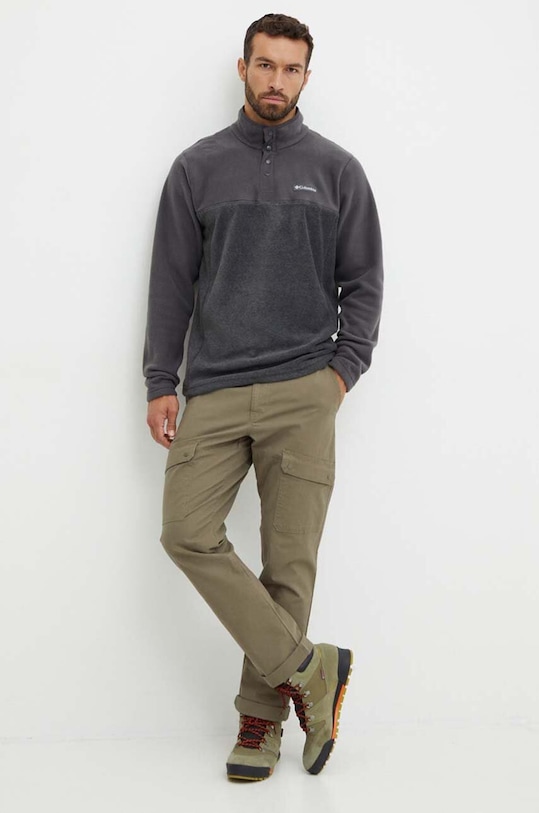 Sportovní mikina Columbia Steens Mountain Half Snap 2097721 šedá AW25