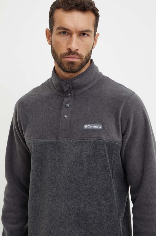 Sportovní mikina Columbia Steens Mountain Half Snap šedá 2097721
