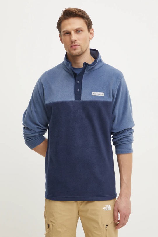 Columbia hanorac Steens Mountain Half Snap cu modele albastru 2097721