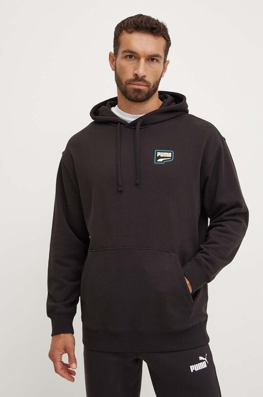 Puma hanorac de bumbac 626748 negru AW24