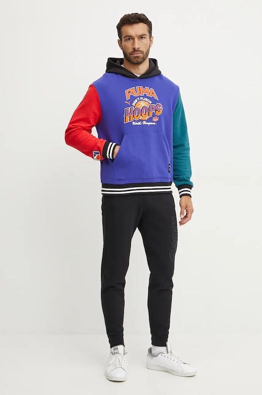 Puma bluza bawełniana 627216 granatowy AW24