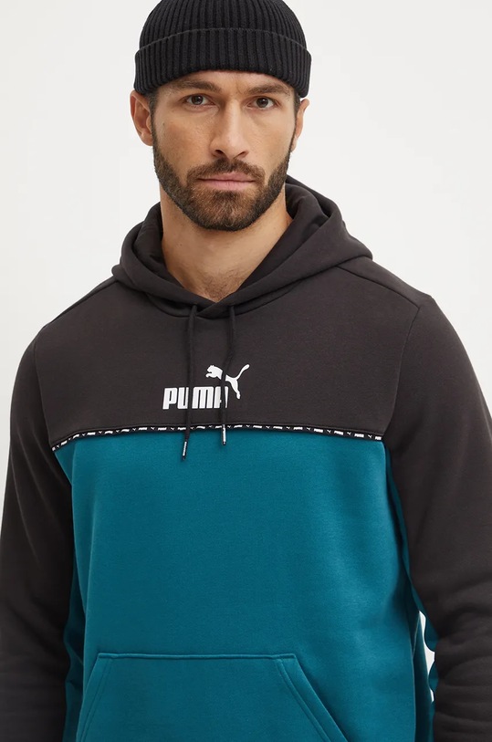 Puma bluza ESS BLOCK x TAPE verde 673342