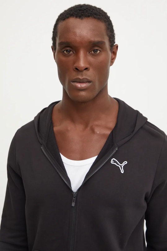 Pamučna dukserica Puma crna 676815