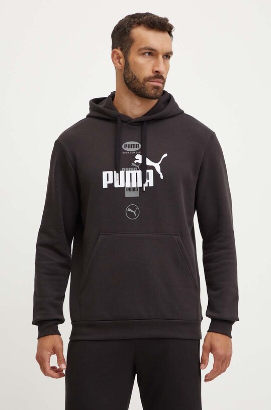 Puma bluza print negru 681741