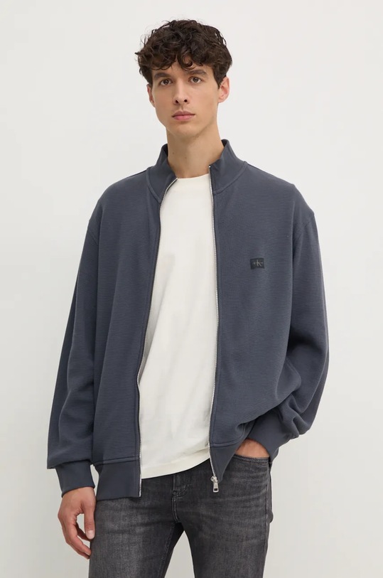 Bavlnená mikina Calvin Klein Jeans bavlna sivá J30J326136