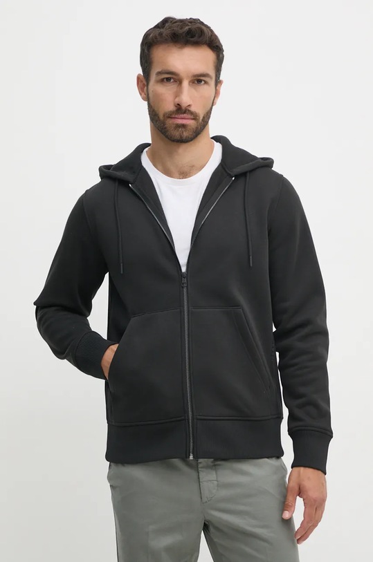 Кофта Calvin Klein Jeans з капюшоном чорний J30J326138
