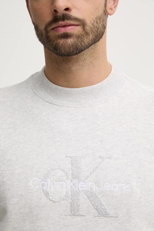 Calvin Klein Jeans bluza bawełniana J30J326144 szary