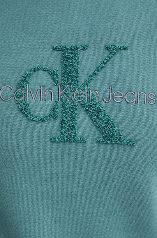 Βαμβακερή μπλούζα Calvin Klein Jeans J30J326144 μπλε