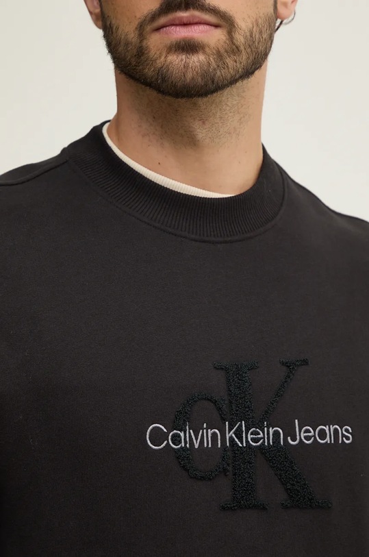 Bavlněná mikina Calvin Klein Jeans J30J326144 černá
