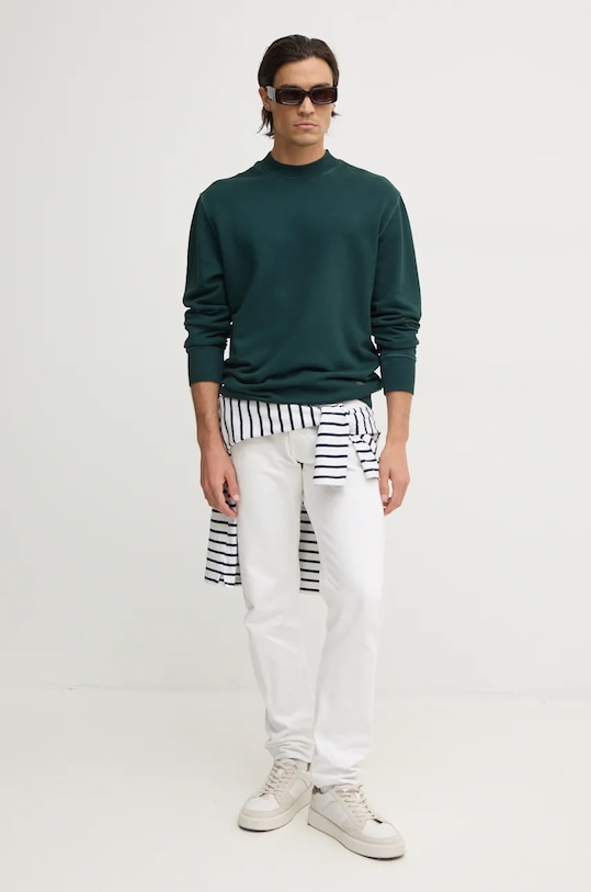 Calvin Klein Jeans bluza J30J326455 zielony AW24