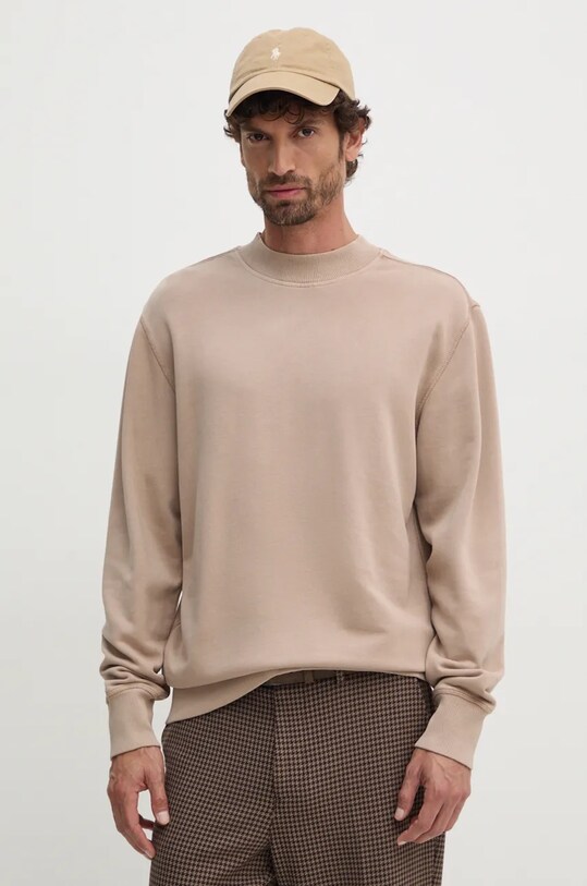 Кофта Calvin Klein Jeans бавовна бежевий J30J326455