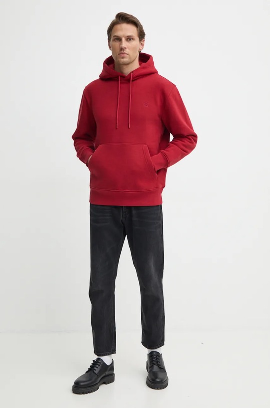 Calvin Klein Jeans bluza J30J326459 burgundia AW24