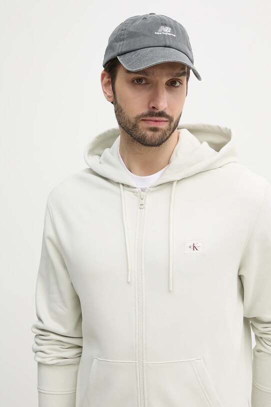 Хлопковая кофта Calvin Klein Jeans бежевый J30J326858