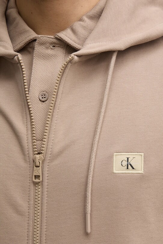 Бавовняна кофта Calvin Klein Jeans J30J326858 коричневий