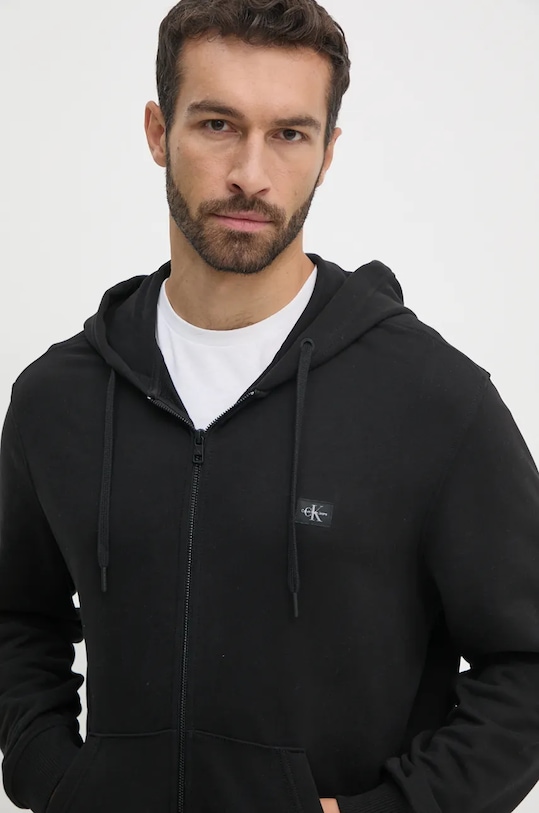 Calvin Klein Jeans hanorac de bumbac negru J30J326858