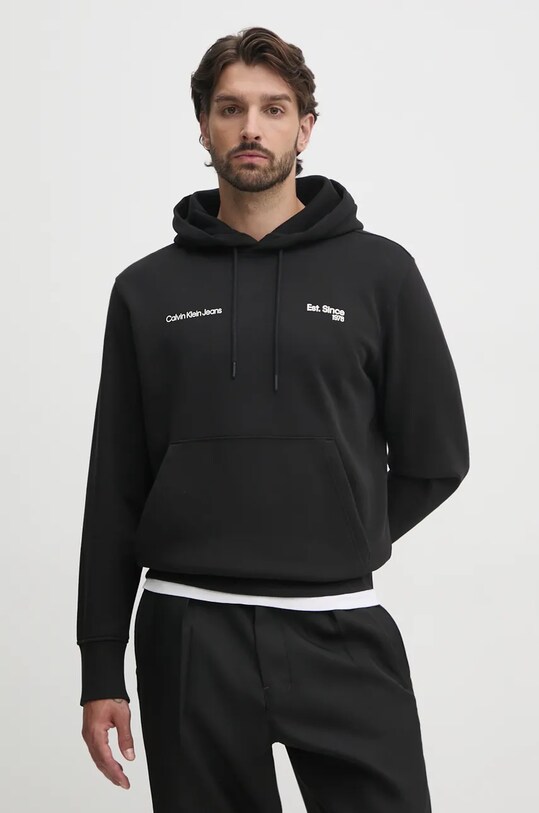 Кофта Calvin Klein Jeans с капюшоном чёрный J30J326923