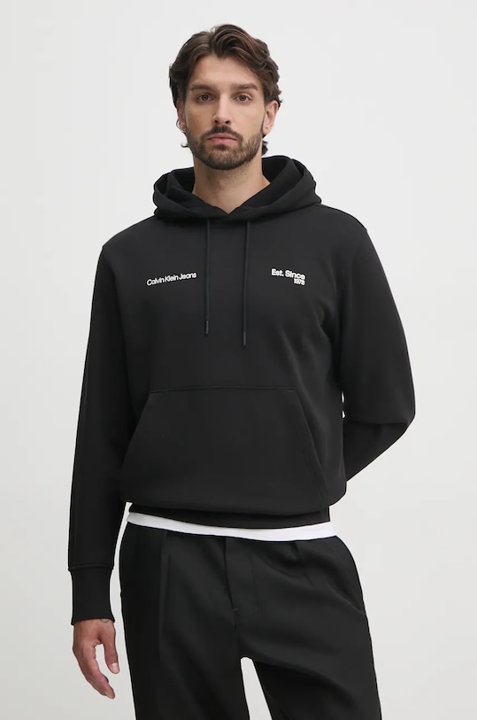 Calvin Klein Jeans bluza print negru J30J326923