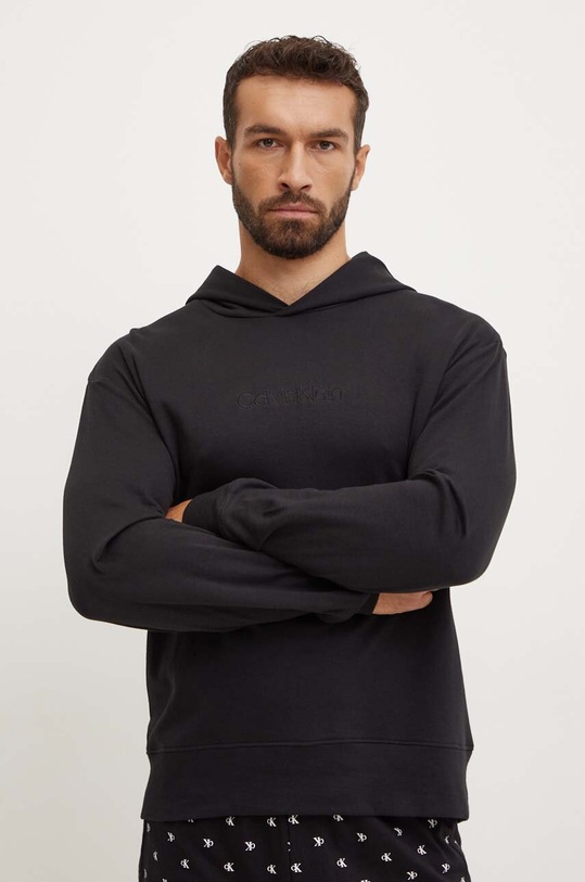 Mikina Calvin Klein Underwear s kapucí černá 000NM2710E
