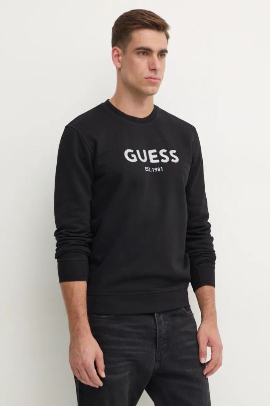 Guess bluza aplikacja czarny M4BQ23.K9Z21